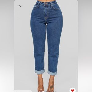 I got it from my mama- dark denim jeans